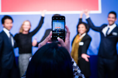 Delegate Enjoying The Moment