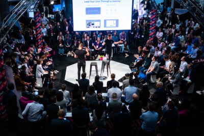 Product Demo At A Marketing Event